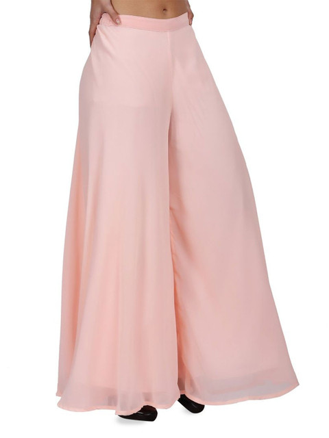 Warsian Women Flared Georgette Palazzos