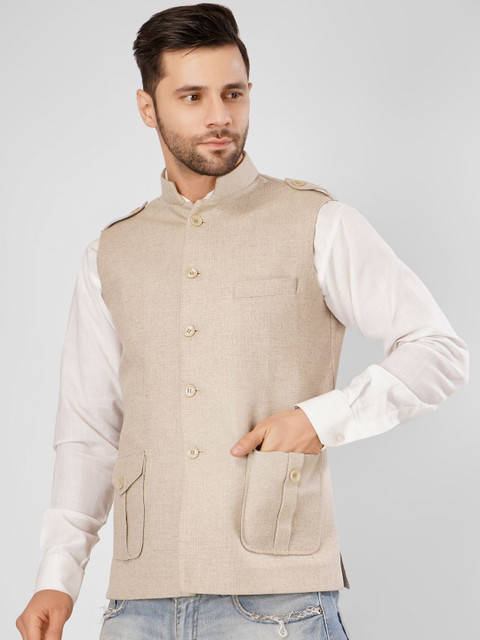 Wintage Sleeveless Nehru Jacket - Image 4