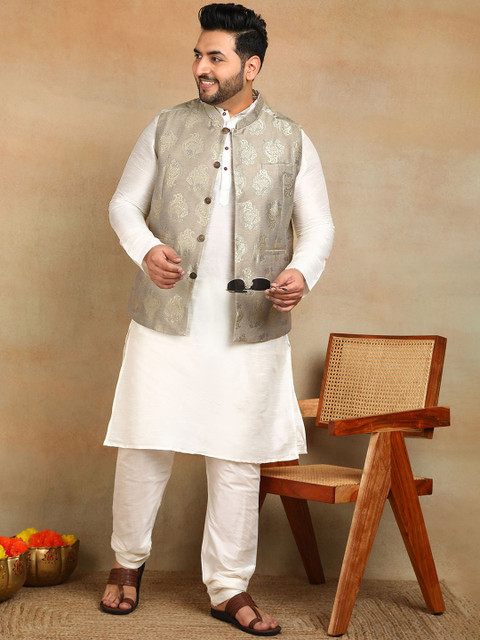 Sztori Men Woven Design Nehru Jacket