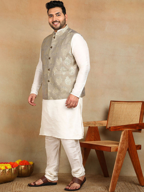 Sztori Men Woven Design Nehru Jacket - Image 4