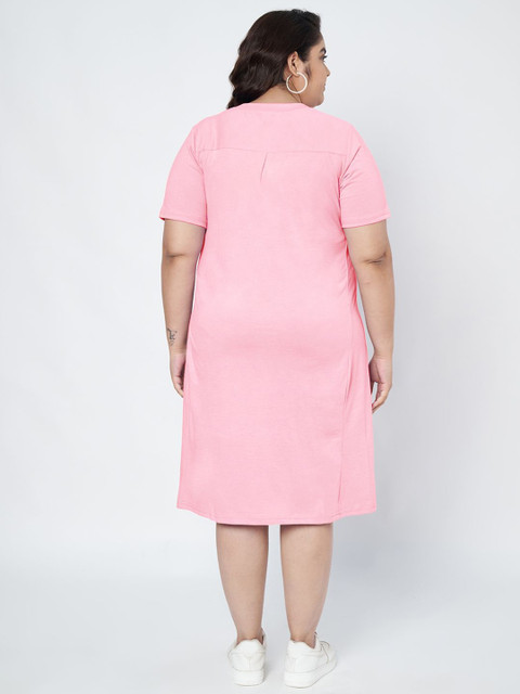 BRINNS Women Plus Size Pure Cotton T-shirt Dress - Image 5