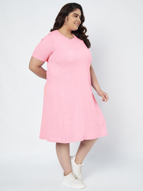 BRINNS Women Plus Size Pure Cotton T-shirt Dress - Image 3