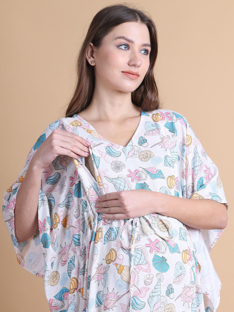Secret Wish Printed Maternity Nightdress - Image 2