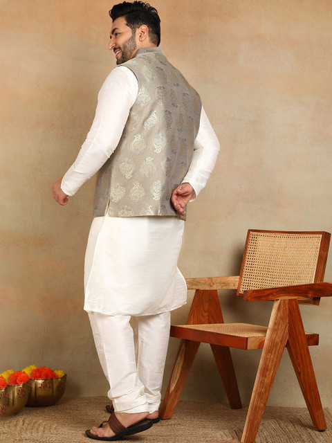 Sztori Men Woven Design Nehru Jacket - Image 5