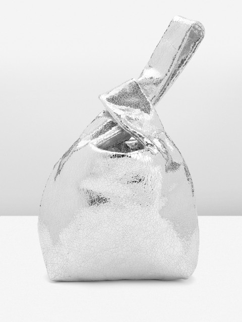 MANGO Textured Structured Handheld Bag