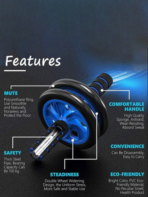 HackerX Abdominal Wheel Ab Roller - Image 5