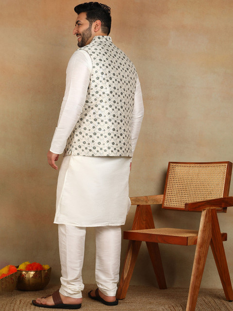 Sztori Men Woven Design Nehru Jacket - Image 5