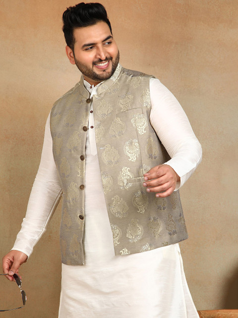 Sztori Men Woven Design Nehru Jacket - Image 6