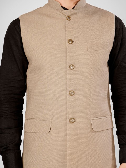 Wintage Men Satin Nehru Jacket - Image 2