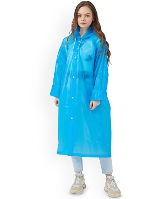 TEEMOODS Unisex Hooded Rain Jacket