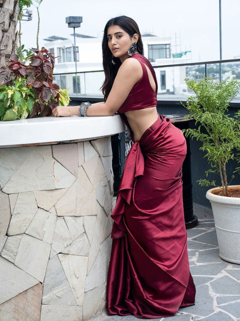 AVANSHEE Satin Saree