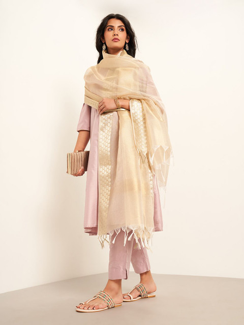 RANGMANCH BY PANTALOONS Dupatta With Tasselled Border