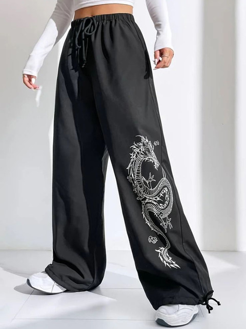 TABADTOD Women Relaxed Loose Fit Easy Wash Joggers Trousers