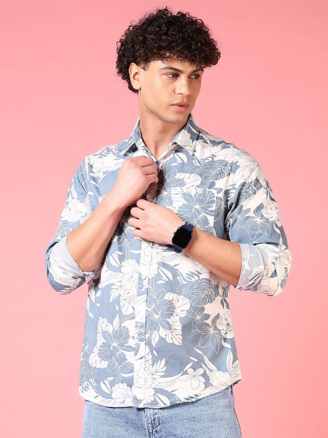 V-Mart Men Floral Opaque Printed Casual Shirt