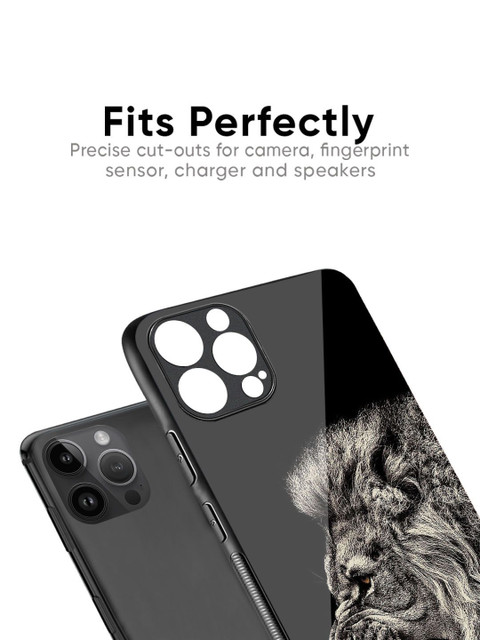 QRIOH Brave Lion Printed iPhone 13 Back Case - Image 2