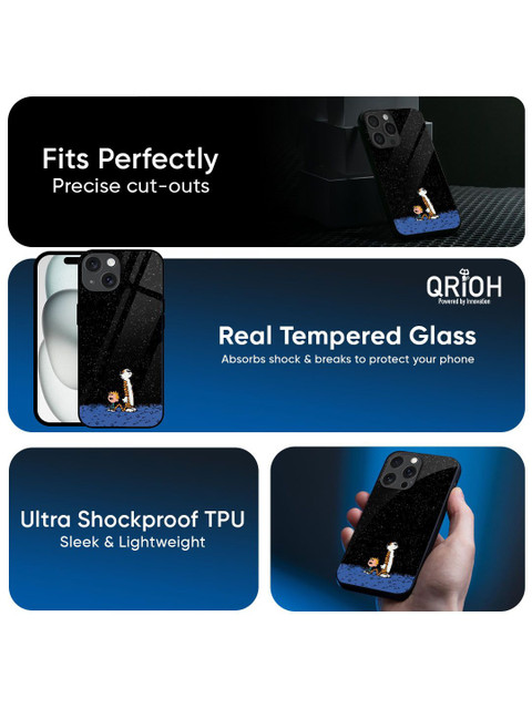 QRIOH Night Sky Star Real Printed iPhone 15 Pro Max Back Case - Image 5