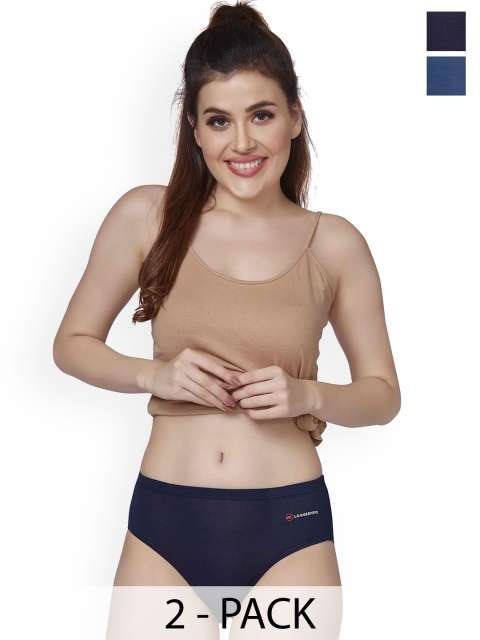 LOGGERHEAD Pack Of 2 Hipster Briefs LHMH013-RoyalBlue-Navy