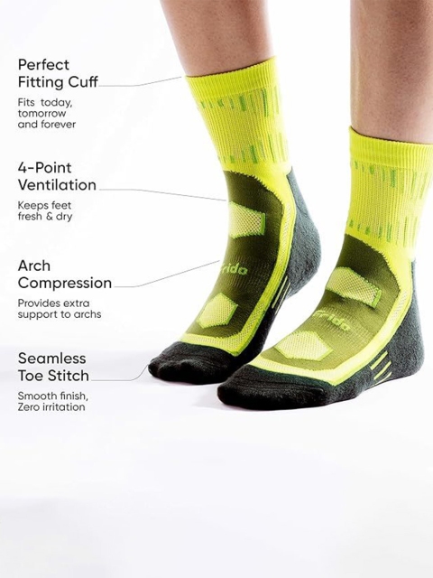 Frido Unisex Cotton Active Quarter Length Socks - Image 4
