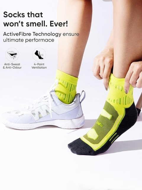 Frido Unisex Cotton Active Quarter Length Socks - Image 5