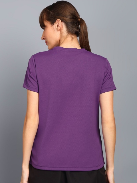 HRX by Hrithik Roshan Women Solid Round Neck Regular Fit T-shirt - Image 4