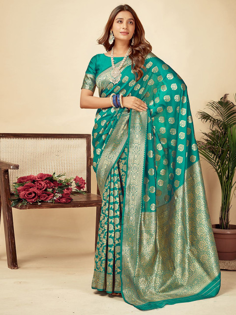 HERE&NOW Woven Design Zari Banarasi Saree