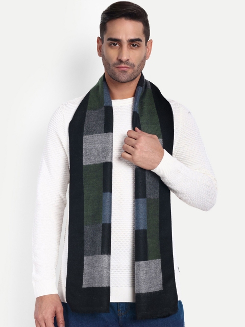 Knitkala Men Checked Merino Wool Mufflers