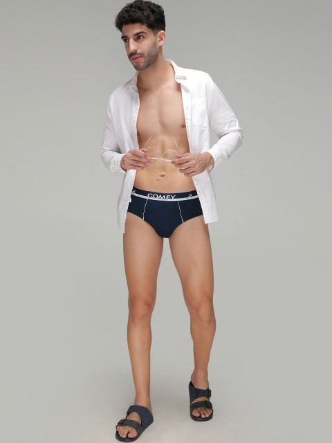 AMUL COMFY Men Pack Of 2 Pure Cotton Mid-Rise Basic Briefs AC-CBRIOE-AF-LB-3XL-2PC - Image 5