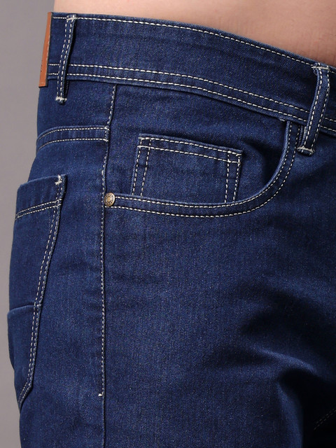ZAYSH Men Regular Fit Mid-Rise Denim Shorts - Image 5