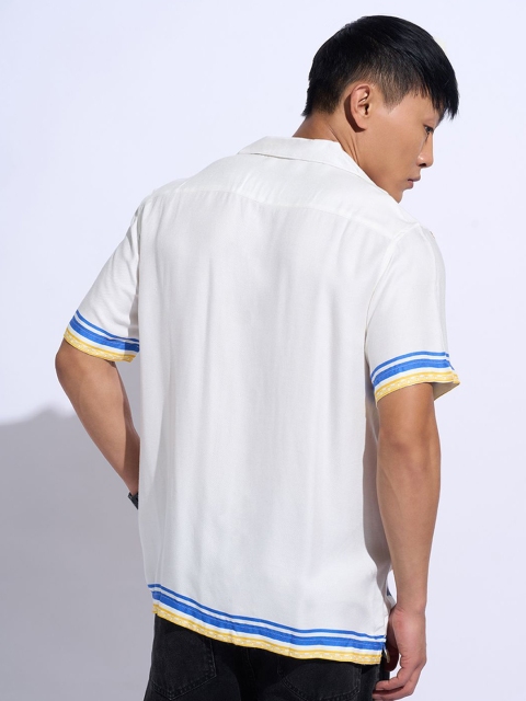 People Men Slim Fit Floral Opaque Printed Casual Shirt - Image 5