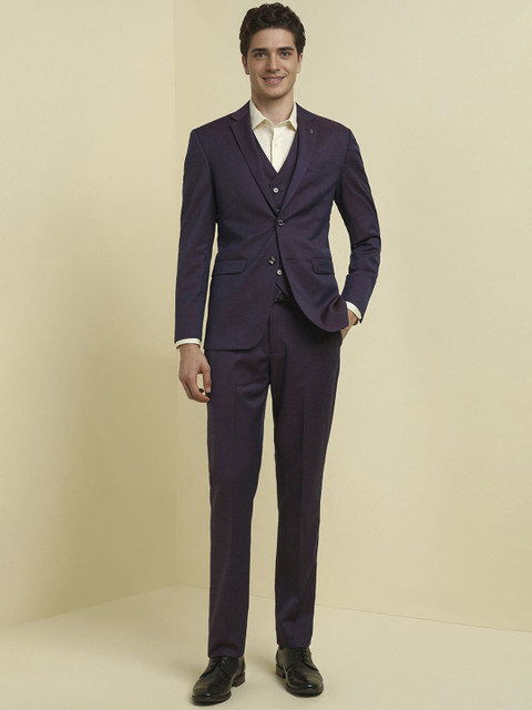 Allen Solly Single-Breasted Three-Piece Suits