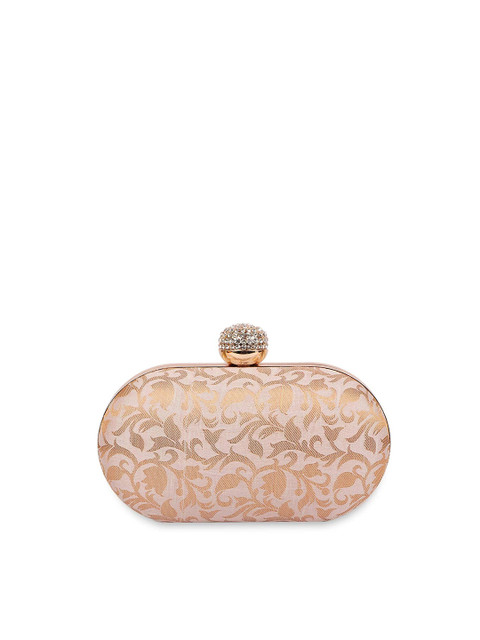 VASTANS Embellished Oval Shaped Box Clutch