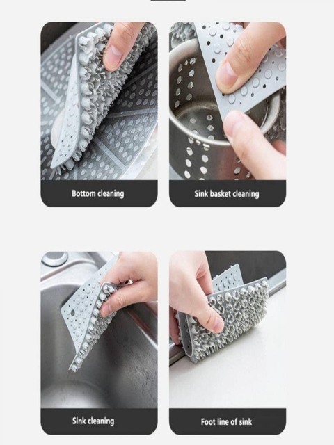 Baskety Grey & White 2 Pieces Fruit And Vegetable Cleaning Pads - Image 6