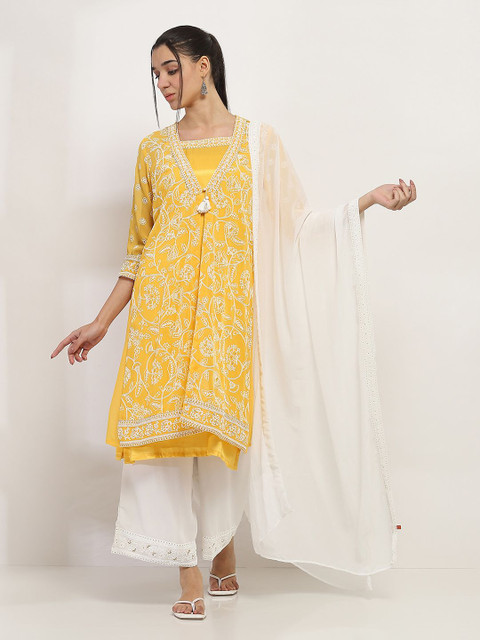 Rangriti Dupatta With Thread Work