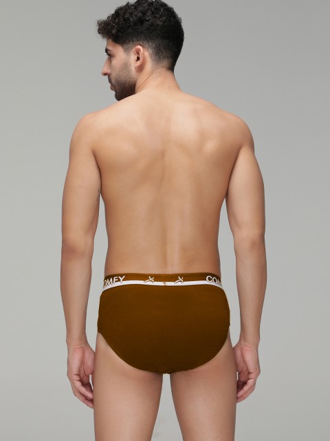 AMUL COMFY Men Pack Of 3 Pure Cotton Low-Rise Briefs AC-CBRIOE-AF-LB-SG-XS-3PC - Image 4