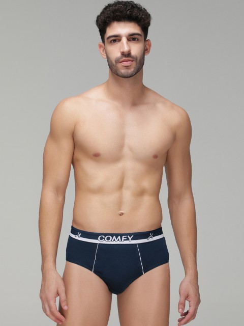 AMUL COMFY Men Pack Of 3 Pure Cotton Low-Rise Briefs AC-CBRIOE-AF-LB-SG-XS-3PC - Image 5