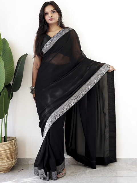 Anouk Rustic Poly Georgette Ready to Wear Saree
