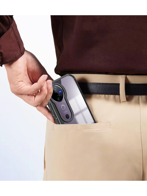 Karwan Solid Vivo V40 5G Impact Resistant Back Case - Image 4