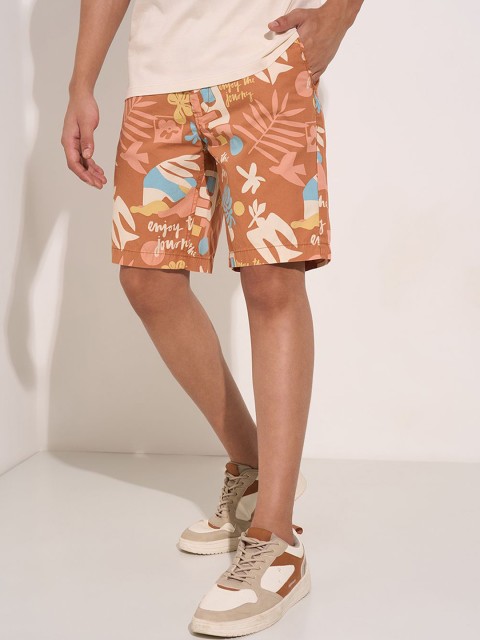 7 Alt by Pantaloons Men Floral Slim Fit Shorts - Image 4