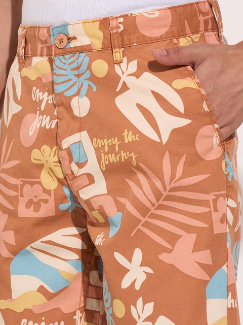 7 Alt by Pantaloons Men Floral Slim Fit Shorts - Image 6