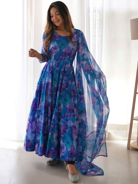 Moda Rapido Floral Printed Georgette Anarkali Kurta