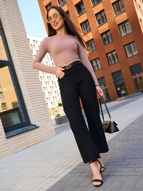 Aadvi Fashion Women High-Rise Highly Distressed Stretchable Jeans - Baggy