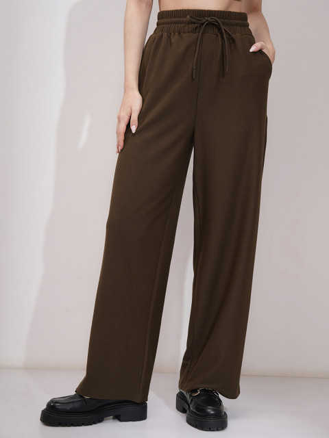 Basics By Tokyo Talkies Women Straight Fit Trousers