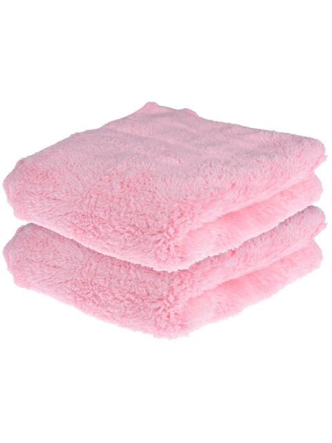 Kuber Industries Pack Of 2 Pink Reusable 350 GSM Microfiber Cleaning Cloth