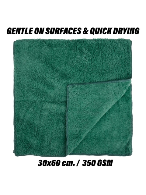 Kuber Industries Green 350 GSM Microfiber Reusable Cleaning Cloth - Image 4