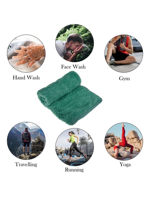 Kuber Industries Green 350 GSM Microfiber Reusable Cleaning Cloth - Image 5