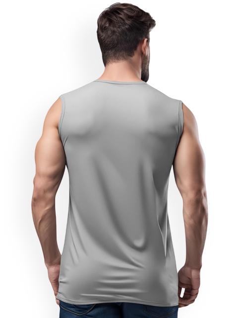 3Colors Printed Gym Vest VEST-CCUT-3CHEST-GREY_M - Image 2