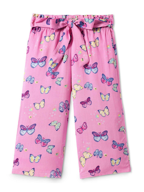 CrayonFlakes Girls Animal Printed Palazzos