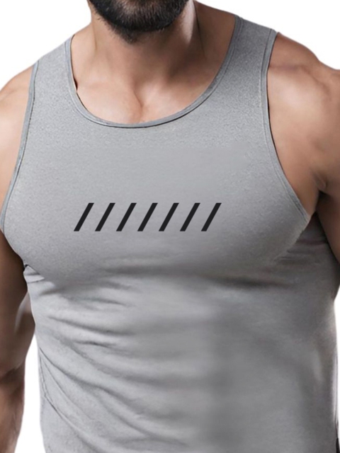 3Colors Printed Gym Vests VEST-NCUT-CAPTIVATE-GREY_M - Image 2