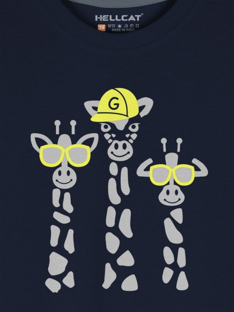 HELLCAT Boys Pack of 3 Printed Round Neck T-Shirts With Shorts - Image 7