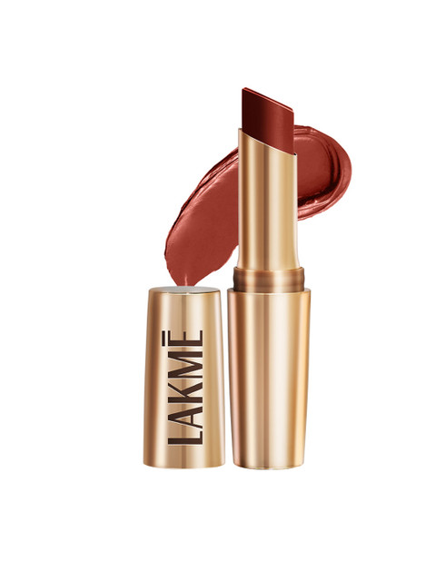 Lakme 9to5 Powerplay Priming Matte Lipstick With Vit E Lasts 16Hr 3.6g - Red Rust